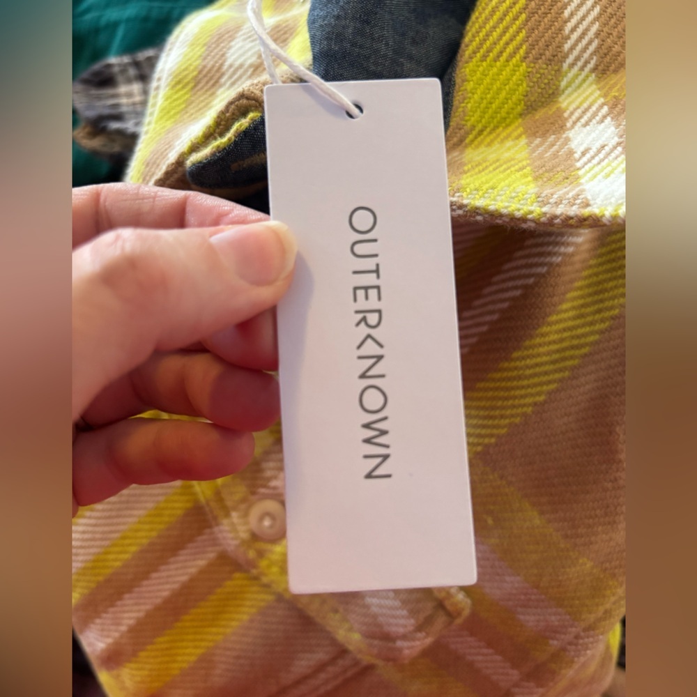 NWT Outerknown Blanket Shirt Dress sz S - Picture 6 of 11